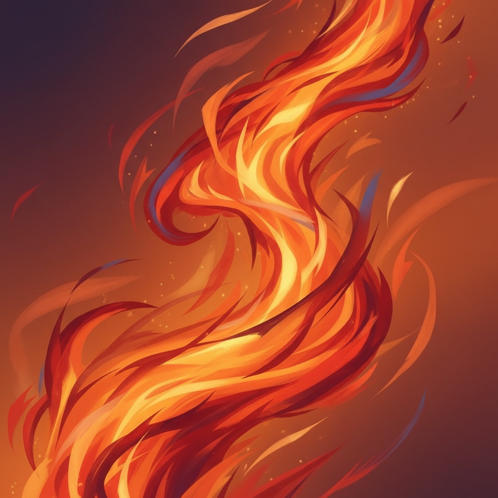 Abstract flames design